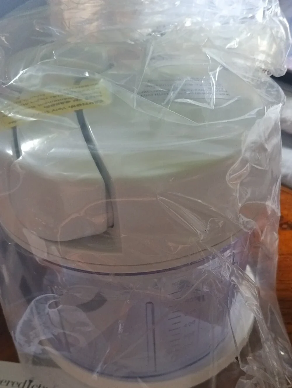 Pampered Chef Manual Food Processor - White and Clear